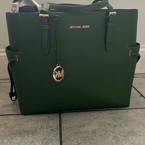 Michael Kors Forest Green Tote Bag